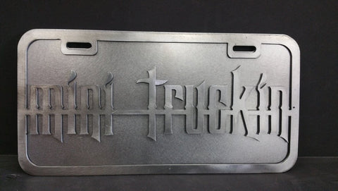 Mini Truckin License Plate