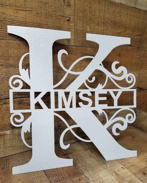 Letter Last Name Sign