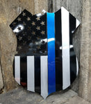 Blue Line Police Badge